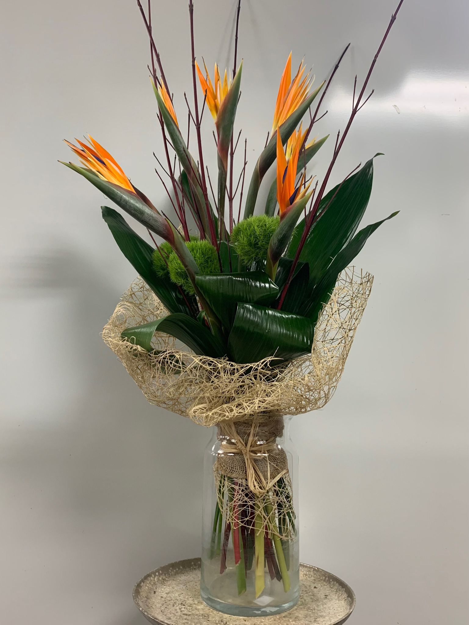 Tropical Arrangement in Vase